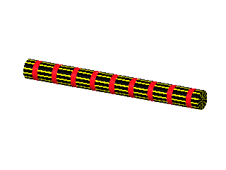 cabling horizontal stripes