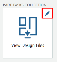 Pencil icon for setting tailoring options