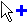 This is an image of the cursor and a blue plus sign, indicating that you can append the selected content at the current cursor location.