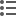 This is an image of three square bullets, from top to bottom, with a line next to each bullet.