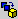 This is an image of a yellow module icon and a two blue squares, with an arrow joining the two