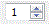 This is an image of a number in a box with up and down selection arrows