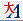 The Combined Fonts list icon - a blue A in the bottom right corner and a red katakana character in the top left corner