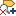 This is an image of a yellow-filled start tag and a magnifying glass with an A in it on top of the start tag and a plus sign beside the magnifying glass, with a red line through all.
