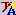 The Insert Cross Reference icon - a blue A in the bottom right corner and a red katakana character with a yellow asterisk to its right in the top left corner