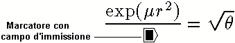 L'immagine rappresenta un marcatore che consente di aggiungere caratteri al denominatore di una frazione.