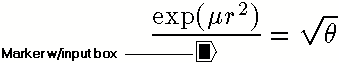 This is a picture a marker in the position to add characters to the denominator in a fraction.