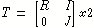 Imagen de una matriz 2x2 seguida de texto.