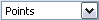 오른쪽에 아래쪽 화살표가 있는 텍스트 상자에 “Points”라는 단어가 있는 이미지입니다.