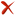 Imagen de una X roja.