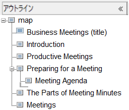 このグラフィックは、マップ内の降格したトピックを示しています。