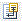The Cross References list icon - blue rectangles in the top left and bottom right corners, connected by a red arrow