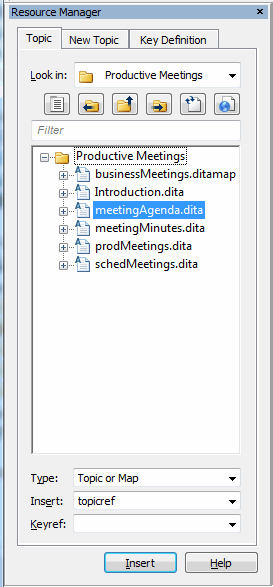 This graphic shows the Topic tag with multiple selected documents.