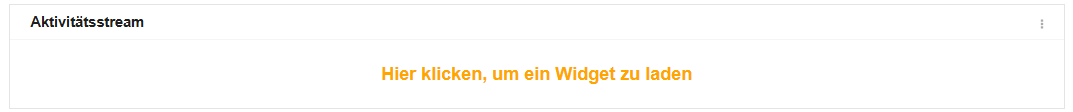 Die Platzhaltermeldung Hier klicken, um ein Widget zu laden.