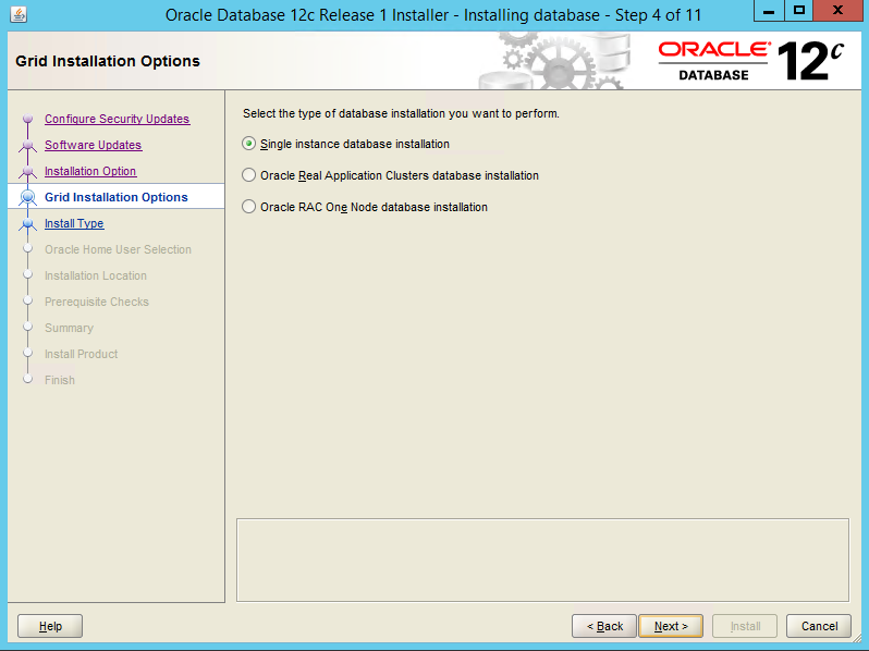 oracle12c 販売 再セットアップ