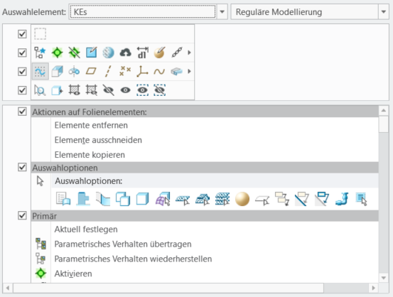 Kontextmenüs anpassen
