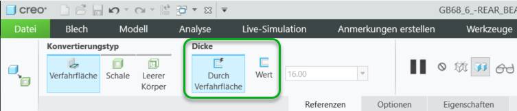 Dickenoptionen