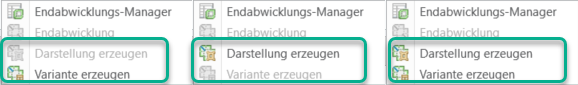 Variante und/oder Darstellung erzeugen