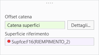 Il raccoglitore della superficie di riferimento mostra un punto rosso o giallo in caso di problemi con il riferimento