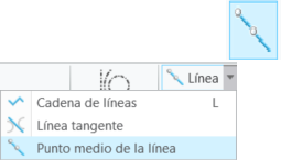 Nueva herramienta Punto medio de la línea