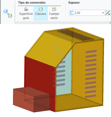 Convertir en chapa (Convert to sheetmetal)