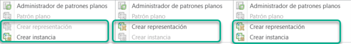Crear instancia, representación o ambos