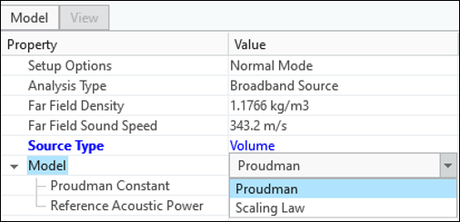 Model for Volume source