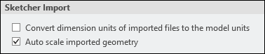 Sketcher options dialog box showing new configuration option.