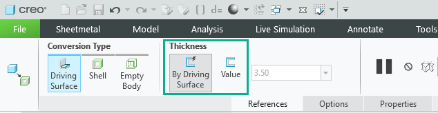 thickness options