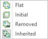 Flat states of bodies in flat pattern manager