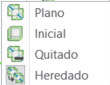 Estados planos de cuerpos en el Administrador de patrones planos