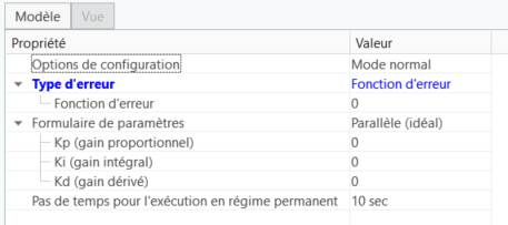 Type d'erreur de la fonction d'erreur