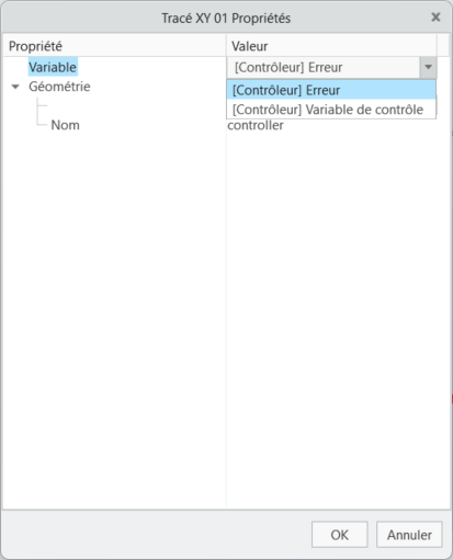 Variables de sortie