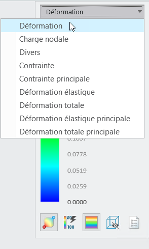 la légende des résultats vous permet de sélectionner le sous-type d'un résultat
