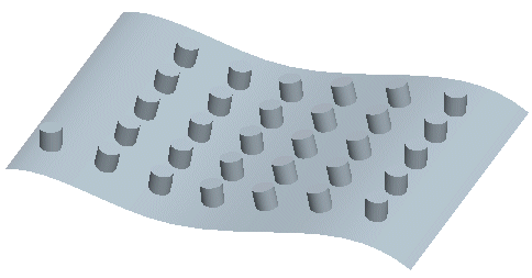 Example: Making Fill Pattern Members Follow a Surface Shape