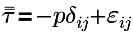 Stress tensor Stress tensor