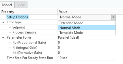 Setup options