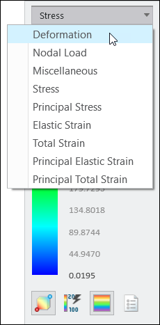 results legend allows you to select the sub-type for a result