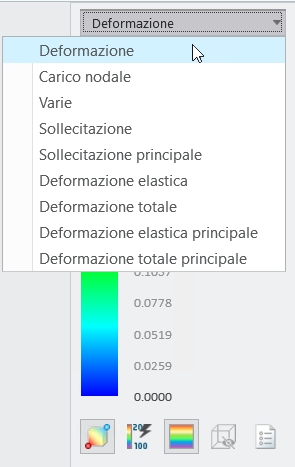 La legenda dei risultati consente di selezionare il sottotipo per un risultato