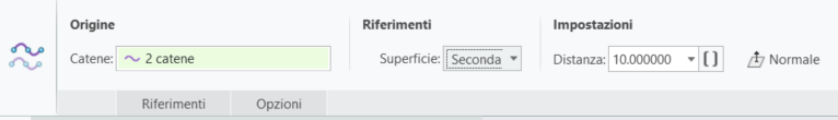 Scheda Offset curva con il raccoglitore Catene migliorato