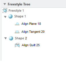 Displaying Align Regions in the Freestyle Tree