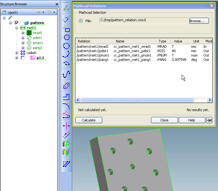 screen shot of ui