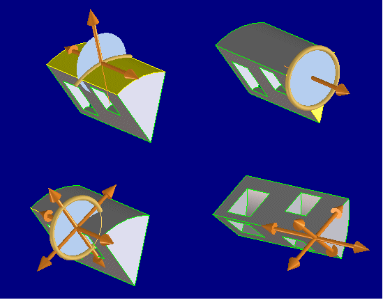 different polestars in use on faces and edges polestars in use