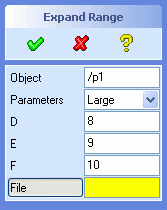Dialog Generator example: Expand Shrink Range