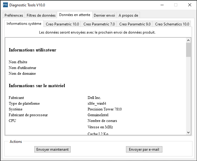 Données en attente de l'Agent de qualité