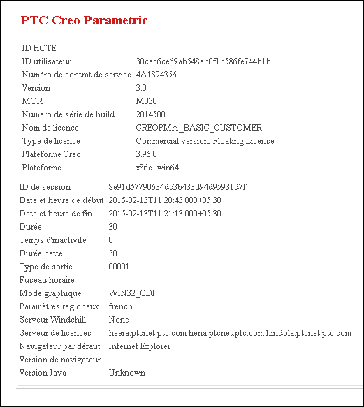 Journal de session de l'Agent de qualité