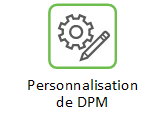 Lien d'accès à la rubrique d'aide Personnalisation de DPM.