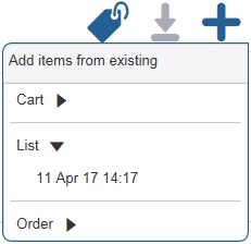 Ordering a Cart