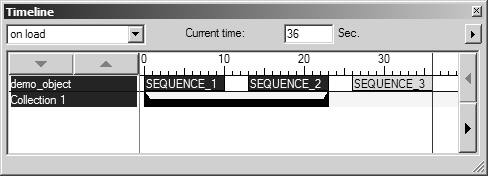 Collection 1 in Timeline dialog box