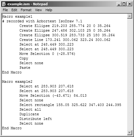 Editing macro file in Notepad